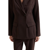 Fique Fitted Blazer Chocolate