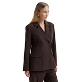 Fique Fitted Blazer Chocolate