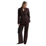 Fique Fitted Blazer Chocolate
