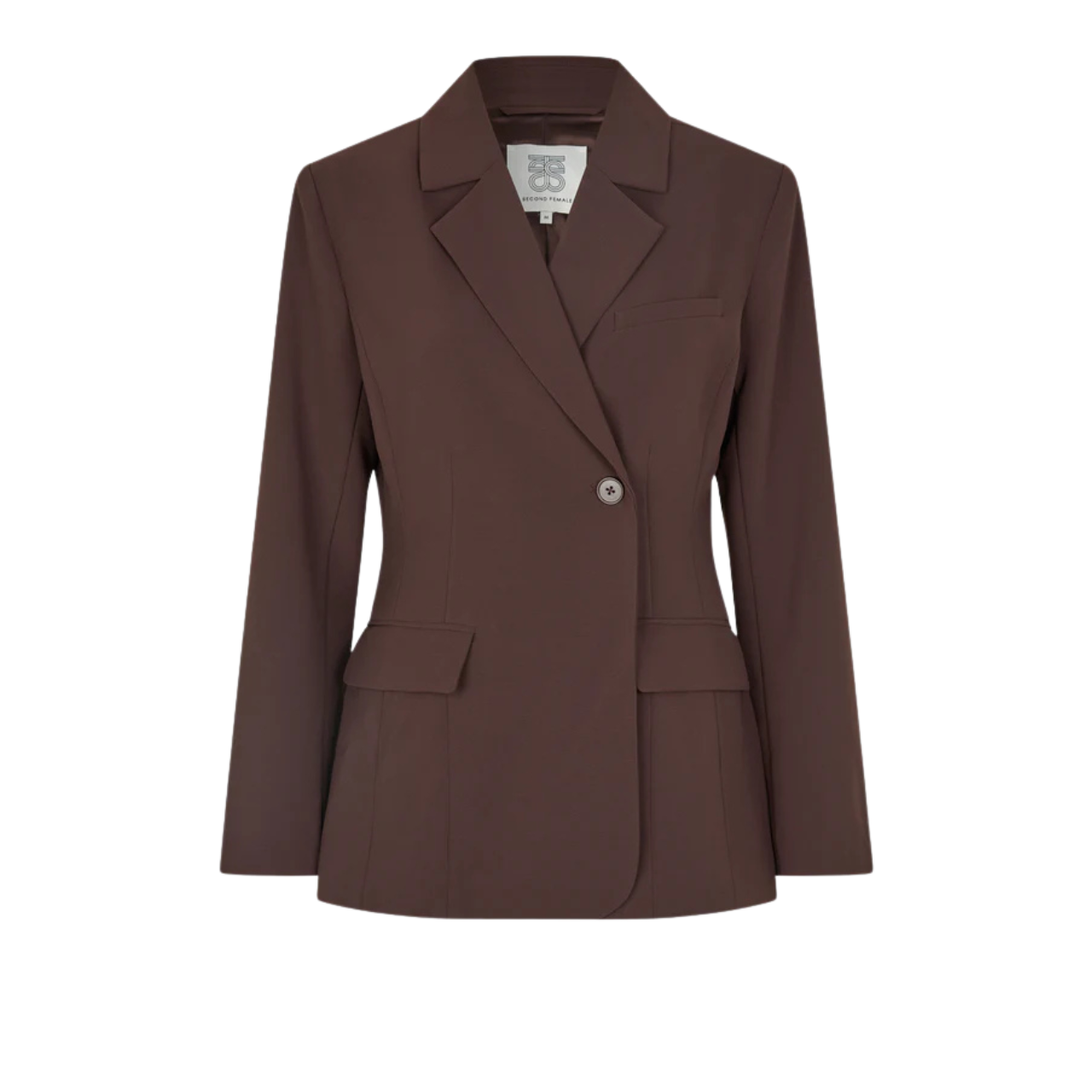Fique Fitted Blazer Chocolate