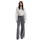 Fria Frill Blouse Tofu