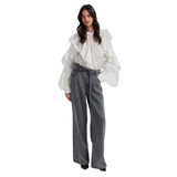 Fria Frill Blouse Tofu