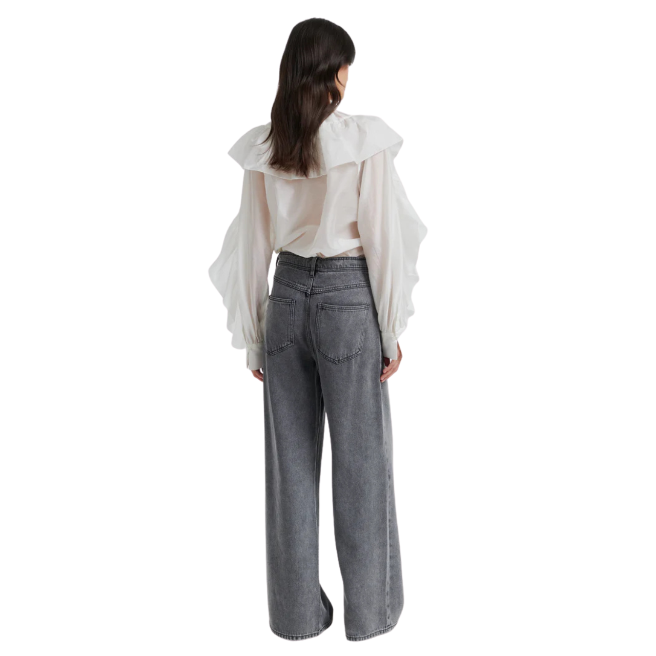 Fria Frill Blouse Tofu