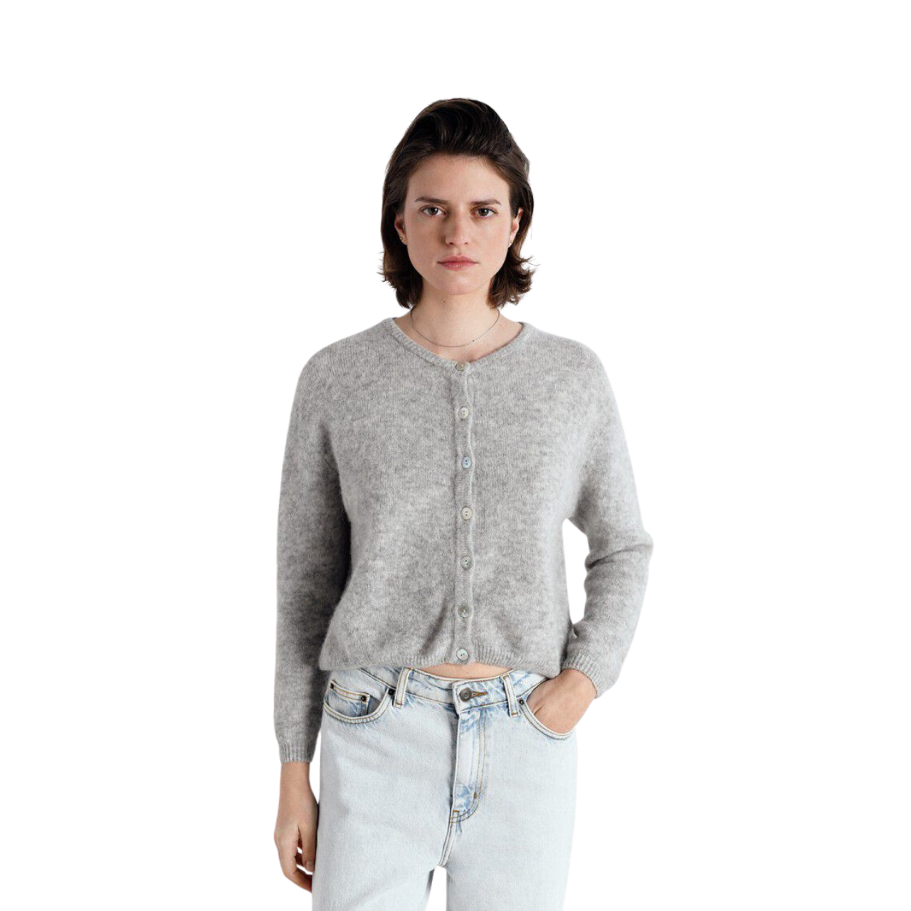 Vitow Cardigan Light Grey