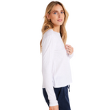 Crew Neck Tee L/S White