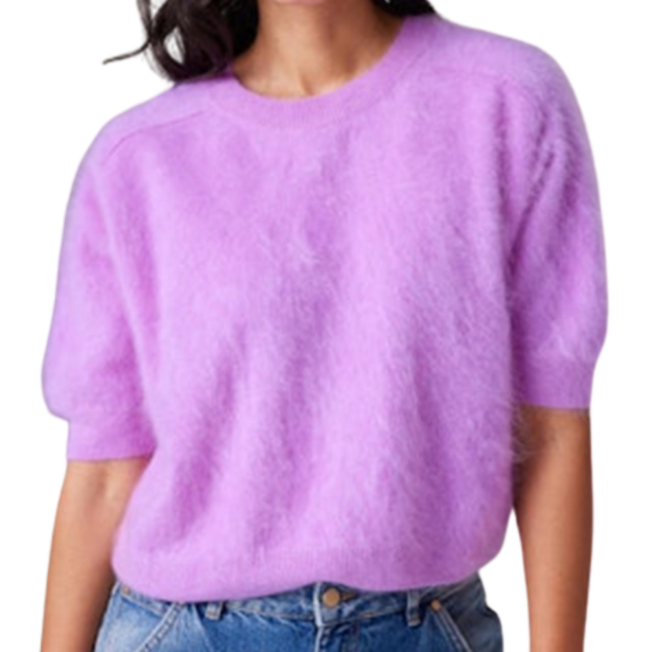Brushed Mira Crew Purple