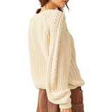 Frankie Cable Sweater ButterCream