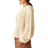 Frankie Cable Sweater ButterCream