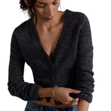 School Girl Cardigan Charcoal
