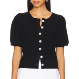 Isla Cardigan Velvet Black