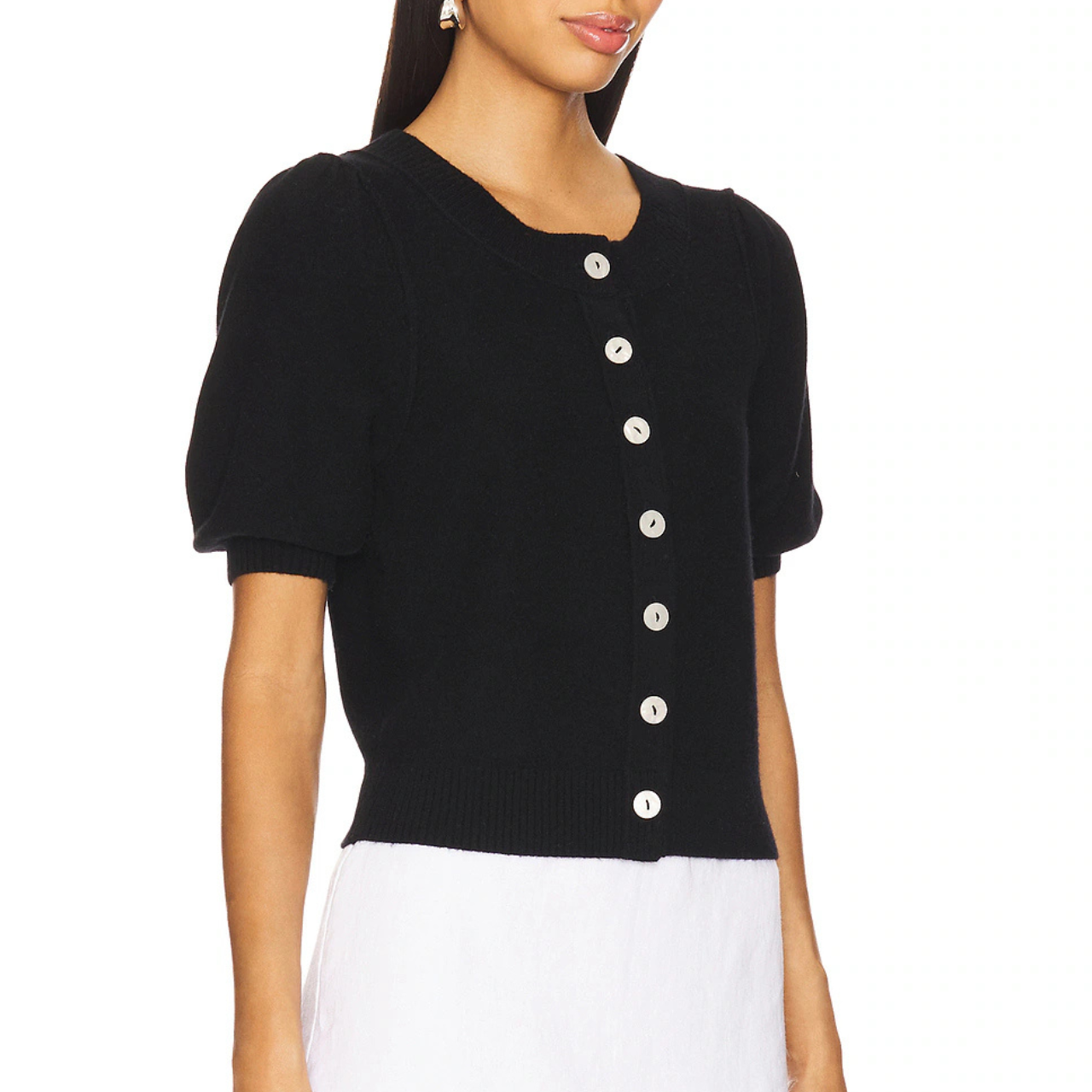Isla Cardigan Velvet Black