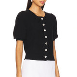 Isla Cardigan Velvet Black