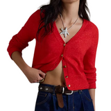 School Girl Cardigan Cherry Pop