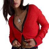 School Girl Cardigan Cherry Pop