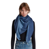 Geo Dagger Scarf Navy