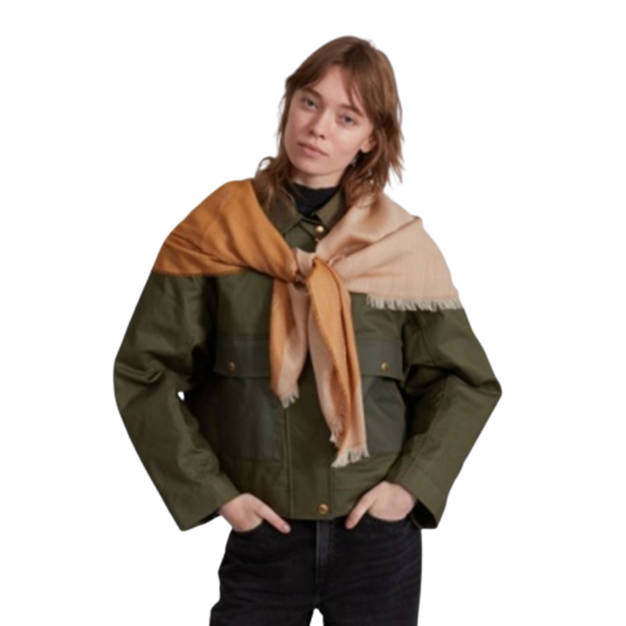 Geo Dagger Scarf Dijon