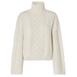 Auburn Knit T-Neck Jet Stream