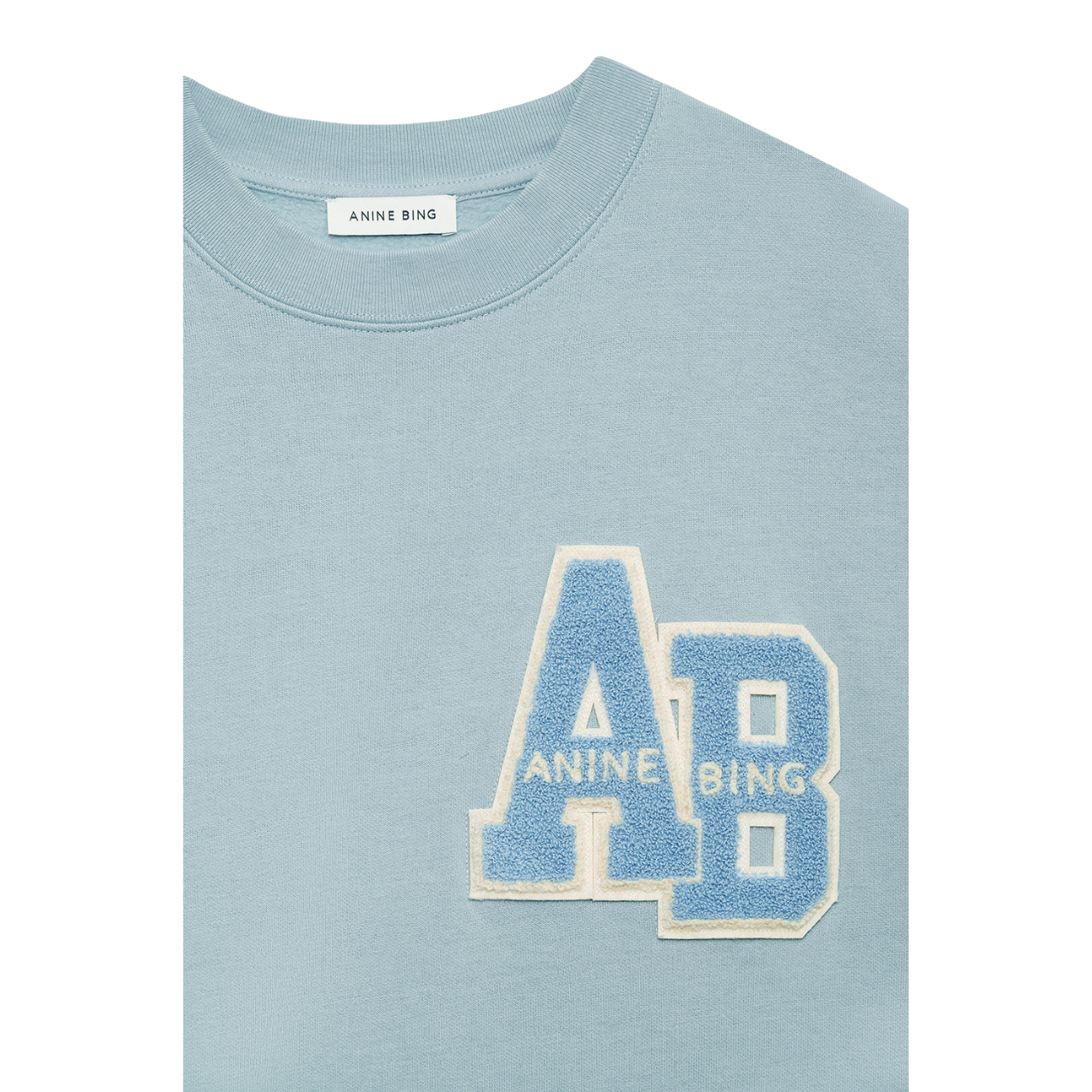 Miles Sweatshirt Letterman Pastel Blue