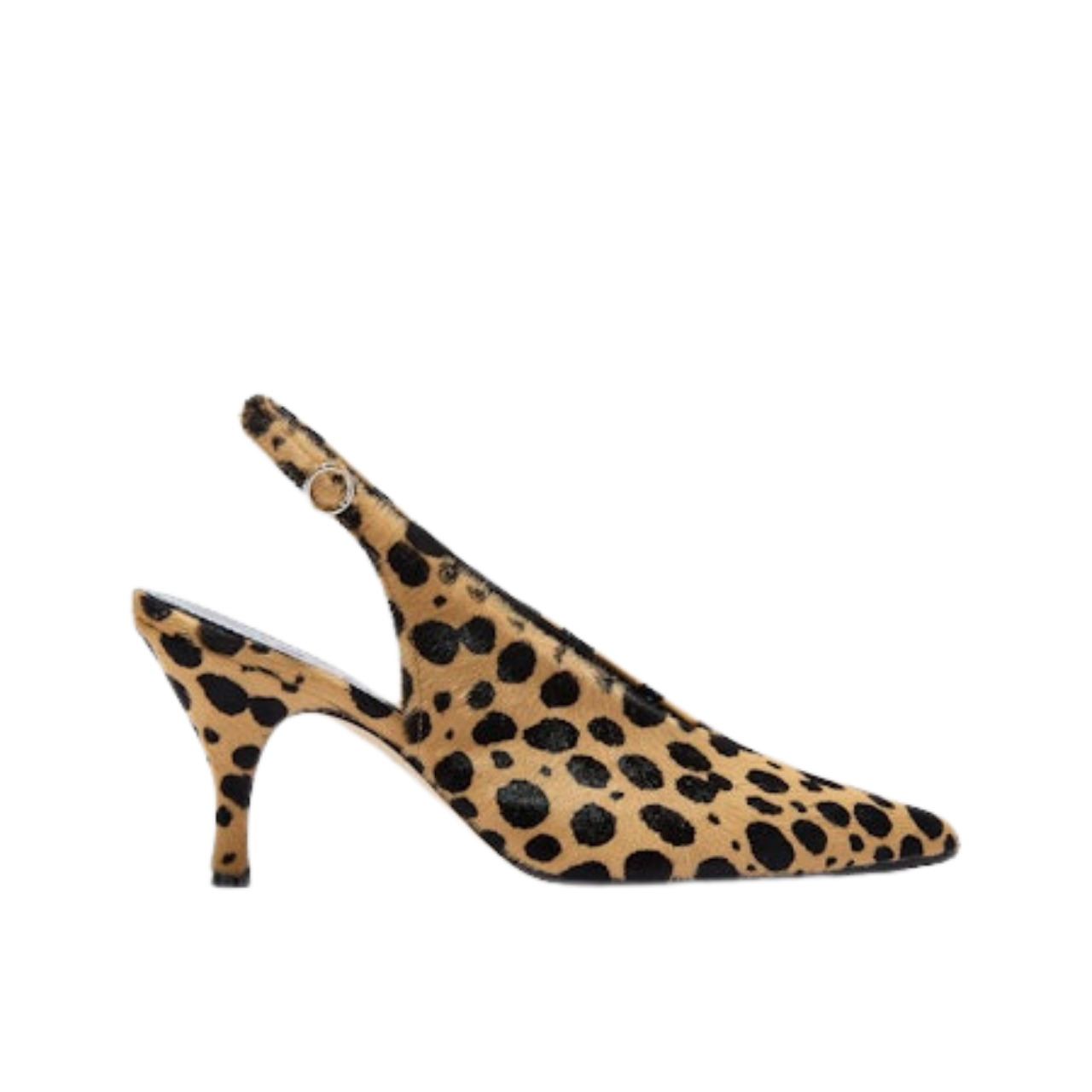 Carla Pony Hair Pumps Beige/Black