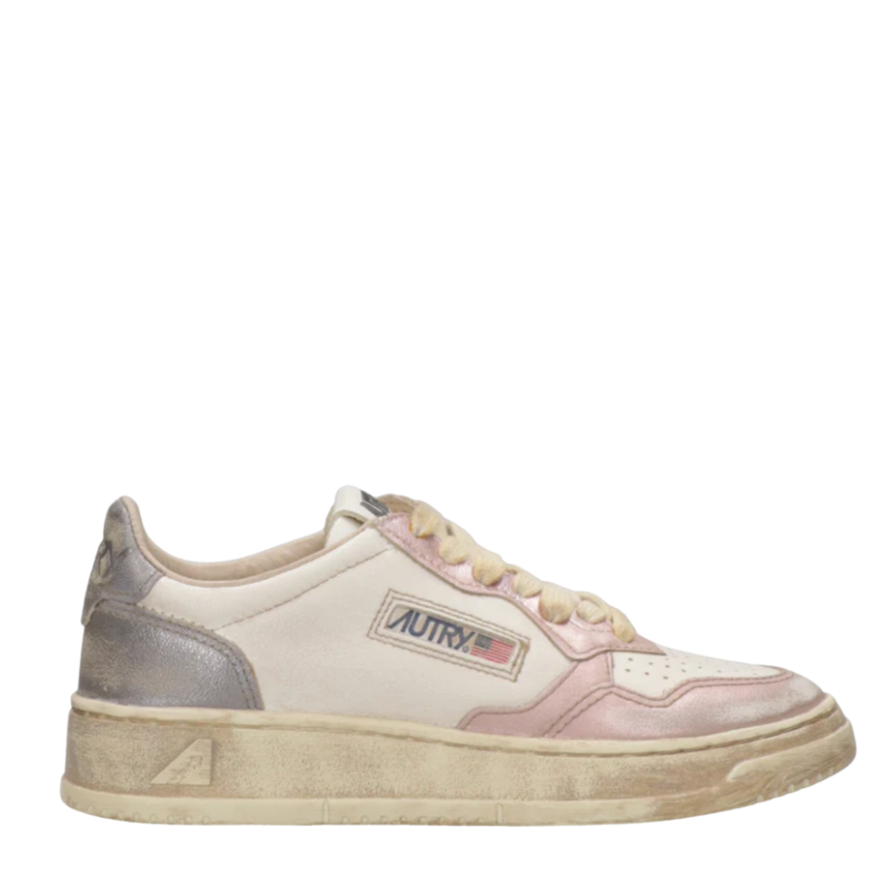 Super Vintage Low Metallic Pink Trainers