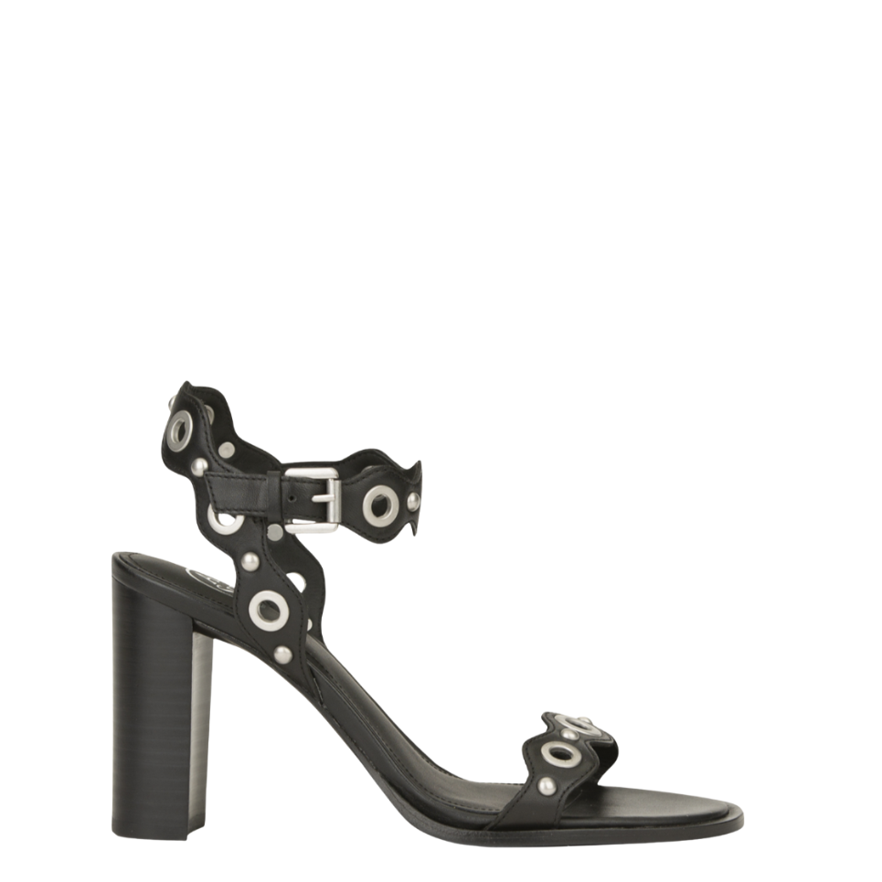 Keira Black Heeled Sandals