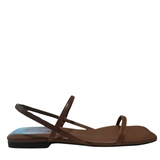 Hilda Flat Sandals Cognac