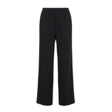 Fluid Crepe Trousers Black