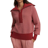 Lloyd Stitch Knit Raspberry