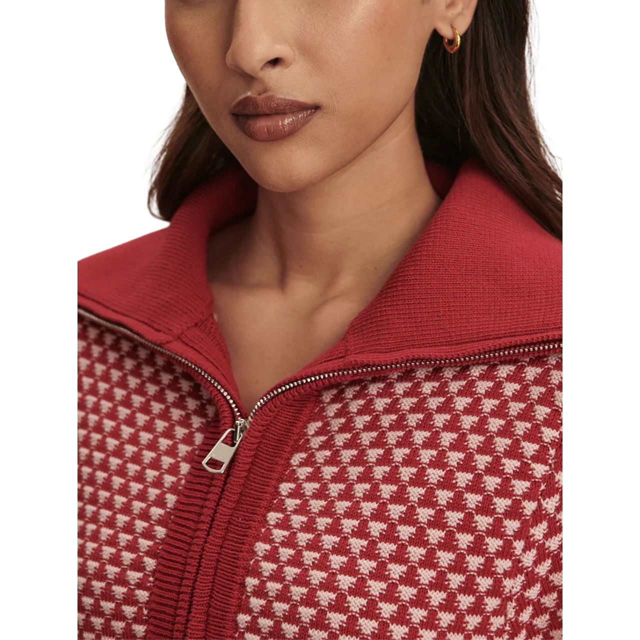 Lloyd Stitch Knit Raspberry