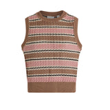 Deeley Stich Tank Taupe/Rose