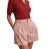 Tansy Woven Short Rose