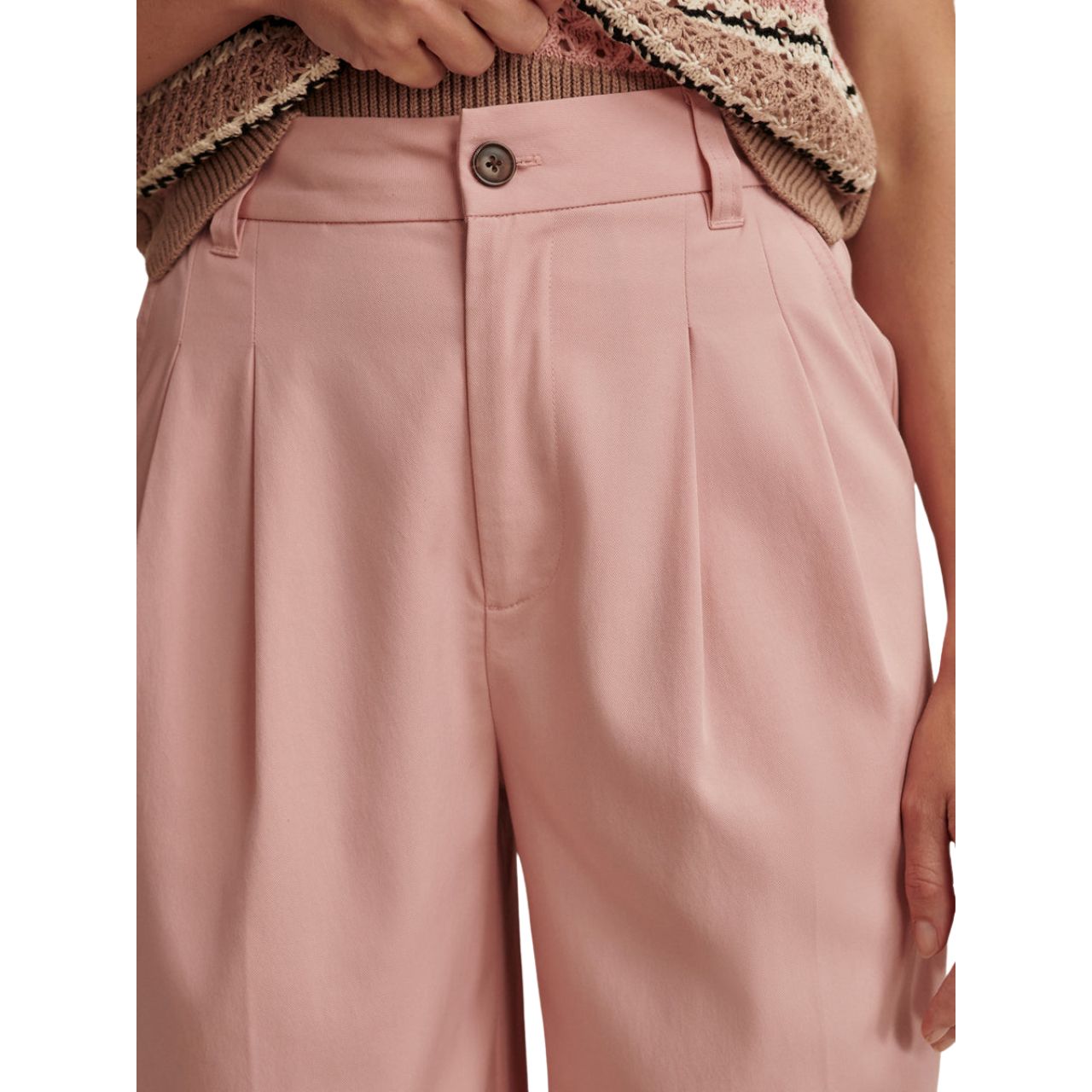 Jayla Wide Leg Trousers 29.5 Rose