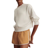 Tasmin Cropped Sweatshirt White