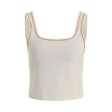 Barney Piped White/Apple Tank Top