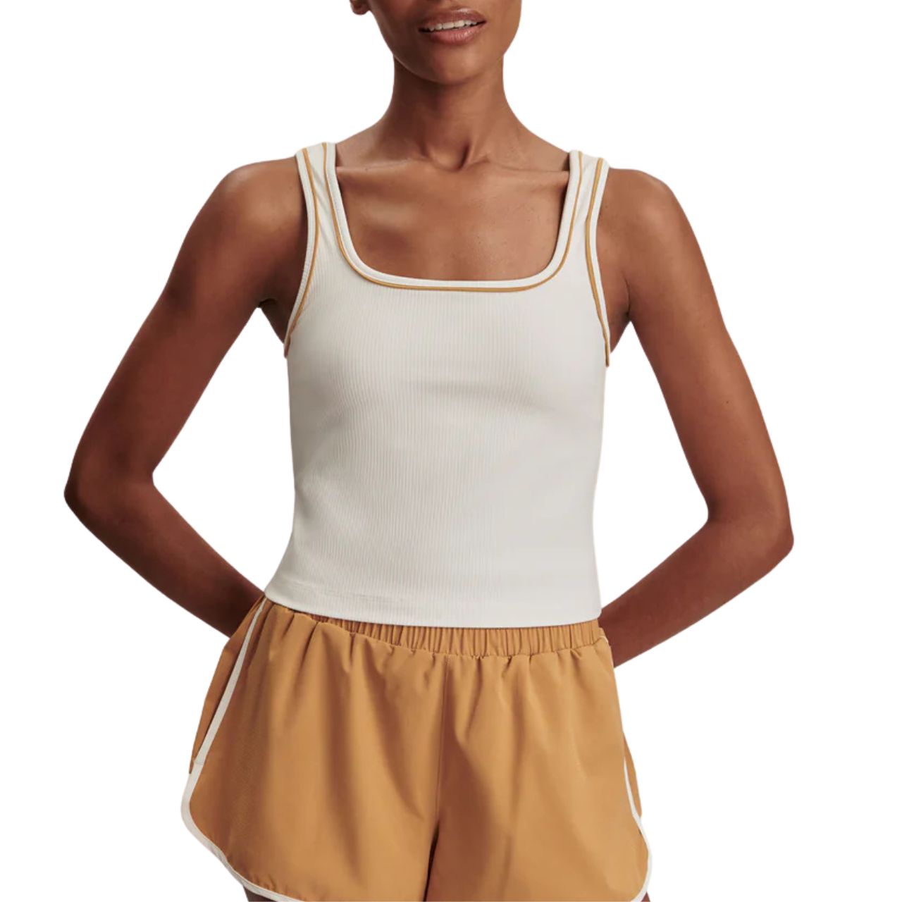 Barney Piped White/Apple Tank Top