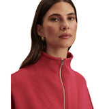 Hawley Raspberry Half Zip Sweatshirt