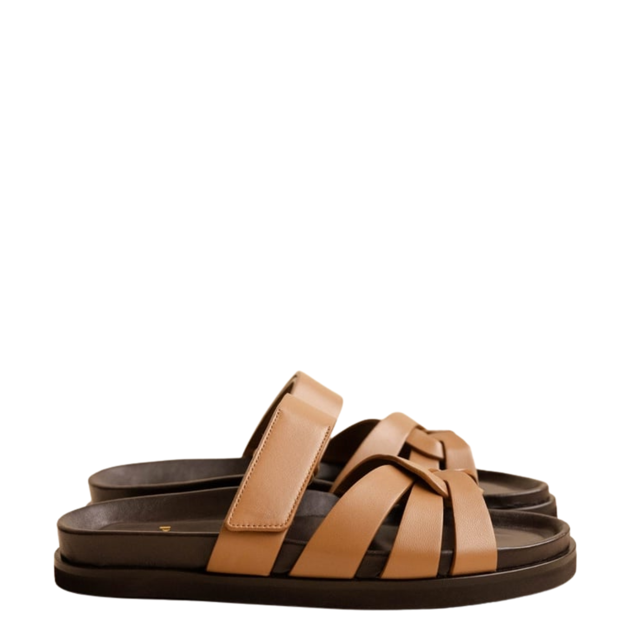 Atlas Flat Sandals Hazelnut