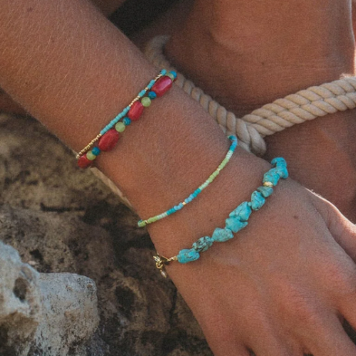 Red Crush Bracelet Gold
