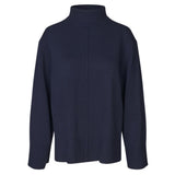 Alpha Knit Slit T-Neck Night Sky