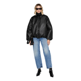 Cyrus Black Recycled Leather Jacket