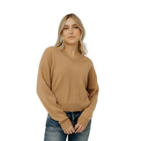 Malibu V Knit Soft Camel Crush