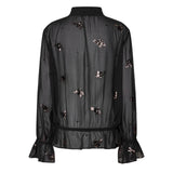 Luma Sequin Blouse Black