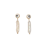 Gold Bezel Earrings