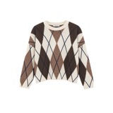 Round Neck Jumper Diamond Cream