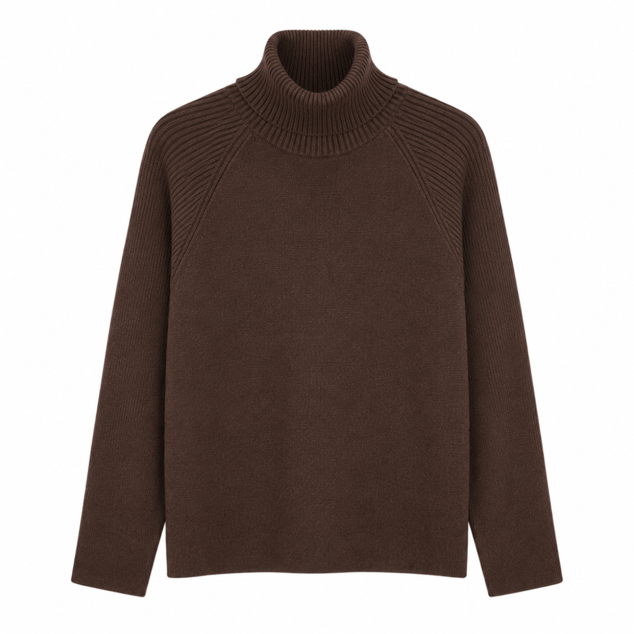 T-Neck Jumper Choco Mousse