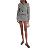 Houndstooth Crystal Trim Jacket
