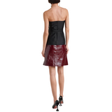 Black Taffeta Bandeau Top