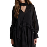 Tundra Frill Dress Black