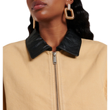 Beige Denim Jacket