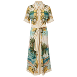 Royal Sea Midi Dress